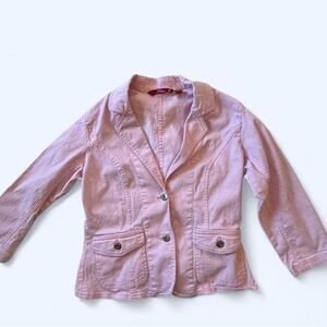 SO Pastel Pink Y2K Blazer Jacket